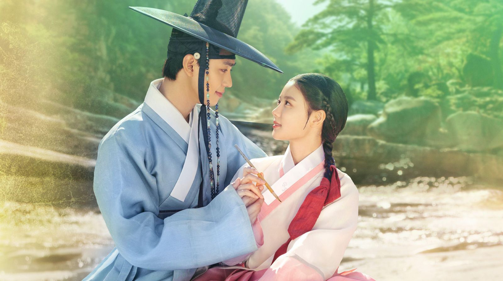 O casal principal do drama, Hong Chun Gi e o principe Ha Ram 